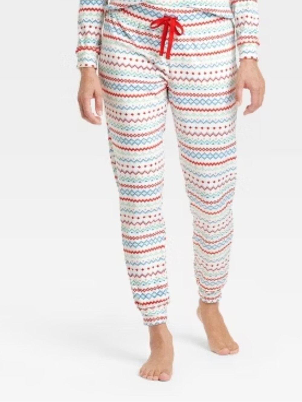 Wondershop Women's Fair Isle Print Snuggly Soft Holiday Matching Pant Size M